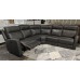 Modena Leather Sectional Power Reclining - Grey